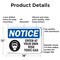 Signmission Enter At Your Own Risk Toxic Gases OSHA Notice Sign, Aluminum, 18in W x 12in L, 2PK OS-2PACK-NS-A-1218-L-12069 - alternate 7
